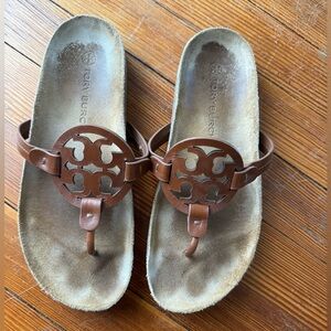 VGUC Tory Burch Miller Cloud Sandals brown size 9